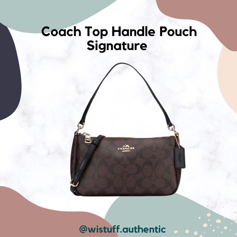 Coach top handle pouch