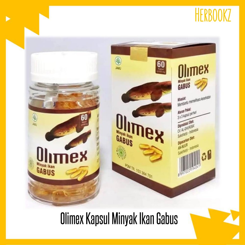 Olimex Albumex Kapsul Minyak Ikan Gabus Untuk Penyembuhan Luka Pasca Operasi Shopee Indonesia