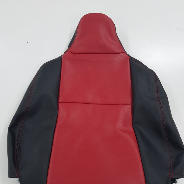 Sarung Jok Mobil Calya/Sigra Bahan Ferrari - Hitam Merah Elegan