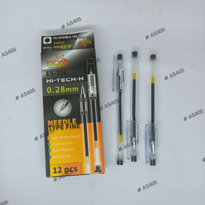 

Bolpen Murah / Pen / Pulpen HI-TECH-H SAFARI ES-338 12 pcs