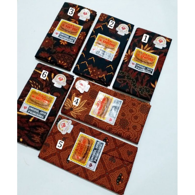 Kain batik unggul jaya H Santoso AAA sogan
