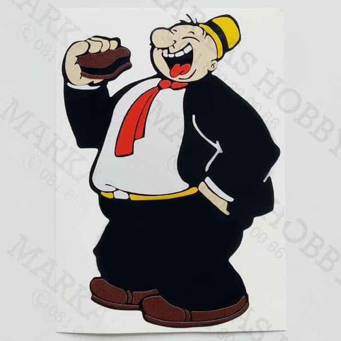 

Stiker / Sticker Popeye J.Wellington Wimpy Eat Standing