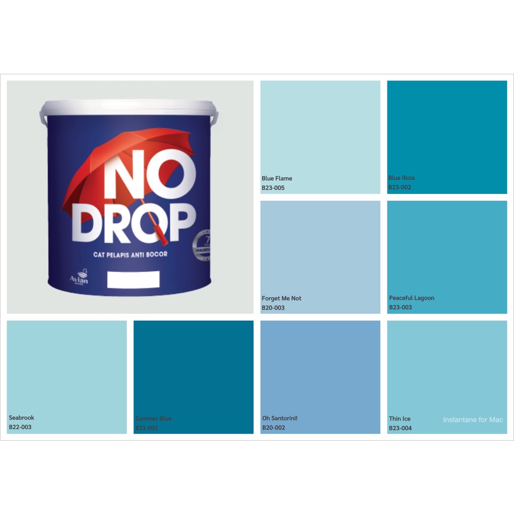 Cat Pelapis Anti Bocor NO DROP TINTING KODE B 1LITER