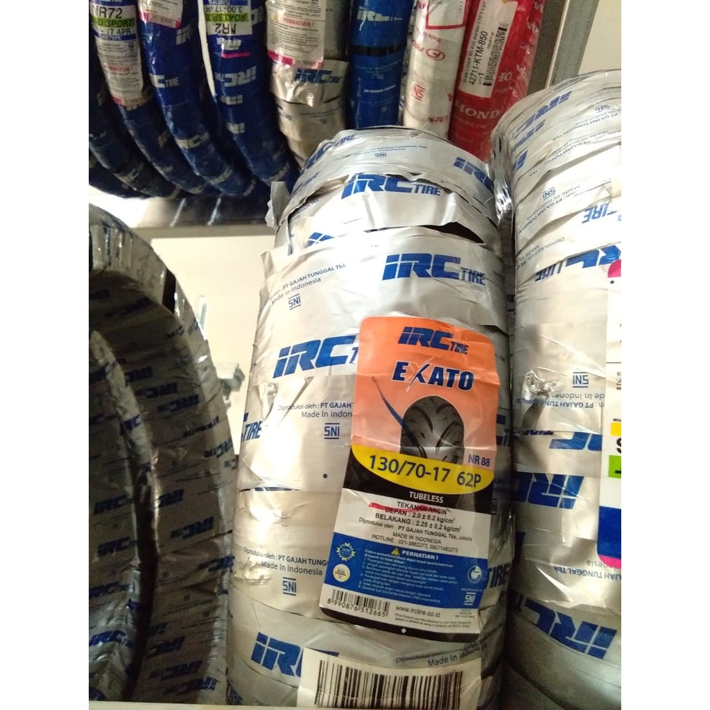 ban luar irc 130/70-17 exato NR88 tubeless