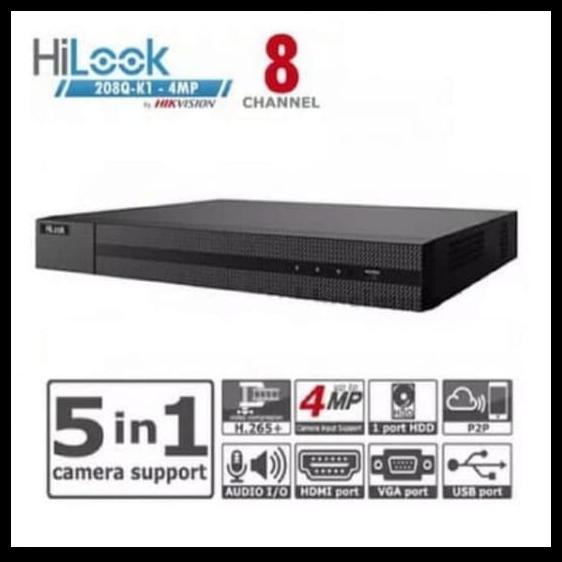 Harga Diskon Dvr Hilook 8 Ch 208Q Up To 5Mp