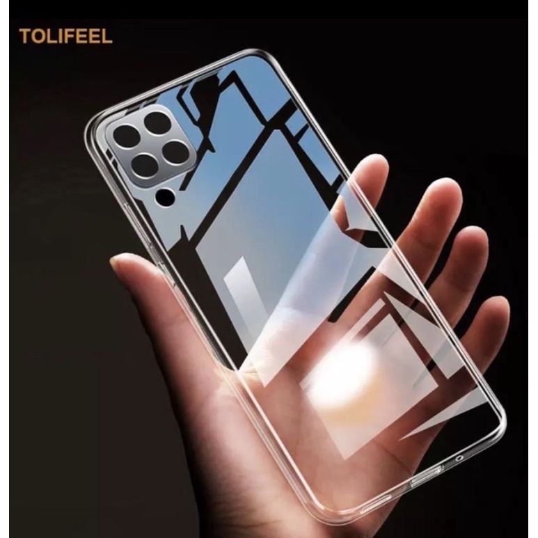Softcase Samsung Galaxy M22 Transparant Crystal Jelly Protection Camera Case Samsung M22