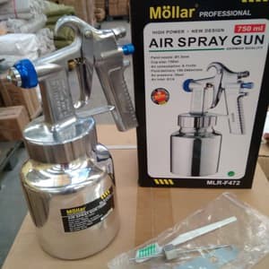 Mollar F75 Suction Spray Gun - Spray Gun Murah Tabung Bawah Besar