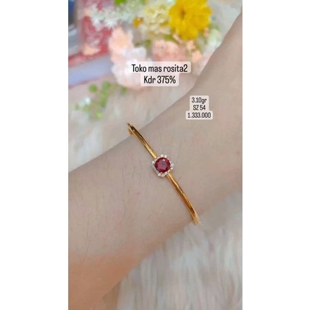gelang benggel mata merah / gelang benggel infinity