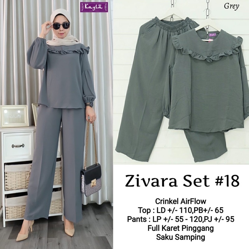 TERMURAH TERBARU 100% ORIGINAL (BISA COD) ZIVARA SET 18 // ORI BY KAYLA REAL PICT , PERSIAPAN LEBARA
