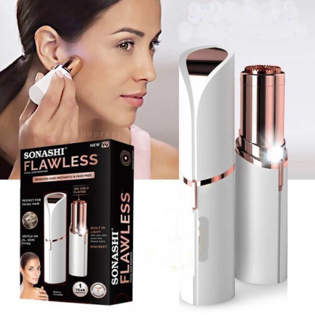 FLAWLESS FACIAL HAIR REMOVER PENGHILANG BULU WAJAH INSTANT AND PAINLESS VA315