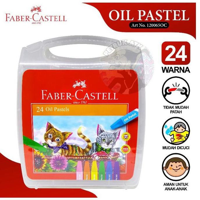 

[MURAH] FABER-CASTELL ECO CRAYON OIL PASTEL HEXAGONAL 12C / 18C / 24C (KODE 9)