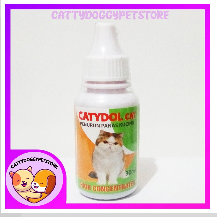 CATYDOL CAT KITTEN 30ML OBAT PENURUN PANAS (DEMAM) PILEK BERSIN KUCING ANAK KUCING KITTEN ORIGINAL