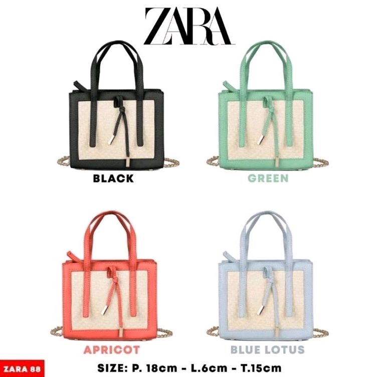 Tas Zara Anyam selempang Office mini