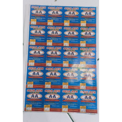 

Custom Sticker biasa