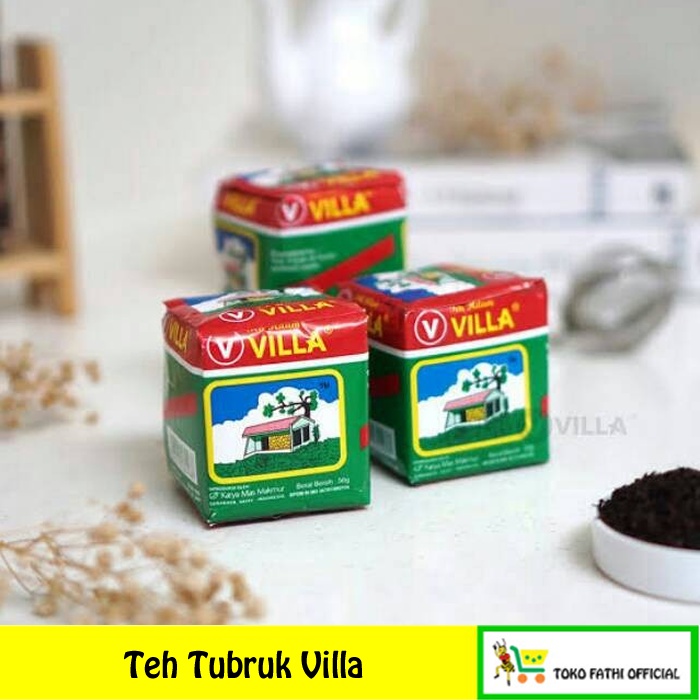 

Teh Tubruk hitam Villa Premium vanila 50 gram Asli Surabaya