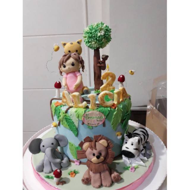 Kue ulang tahun fondant birthday cake fondant