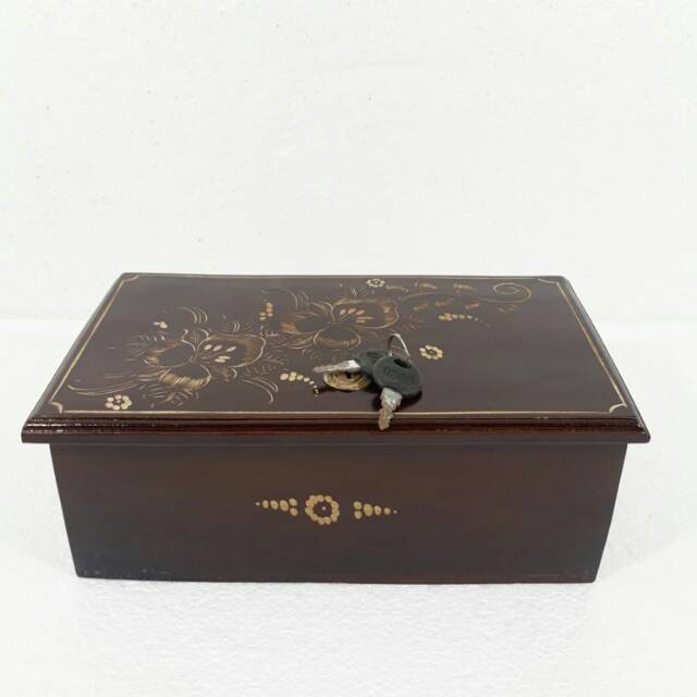 KOTAK PENYIMPANAN UANG KAYU JATI UNIK