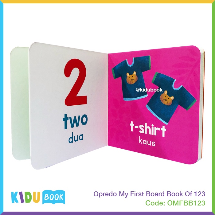 Buku Cerita Bayi dan Anak Opredo My First Board Book Of 123 Kidu Toys