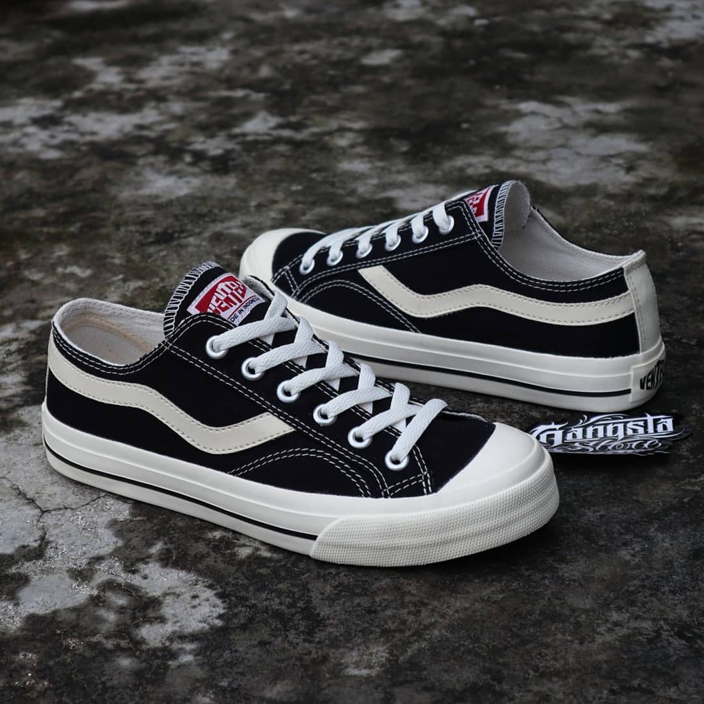 SEPATU VENTELA PUBLIC BLACK NATURAL LOW ORIGINAL | Shopee Indonesia