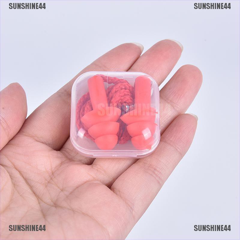 (SUNSHINE44) Earplug Silikon Peredam Suara Untuk Berenang / Tidur