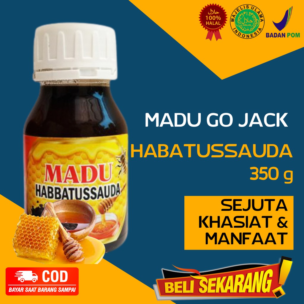 

MADU HABATUSSAUDA JINTAN HITAM GO JACK KEMASAN 350 G BERKUALITAS & BERKHASIAT