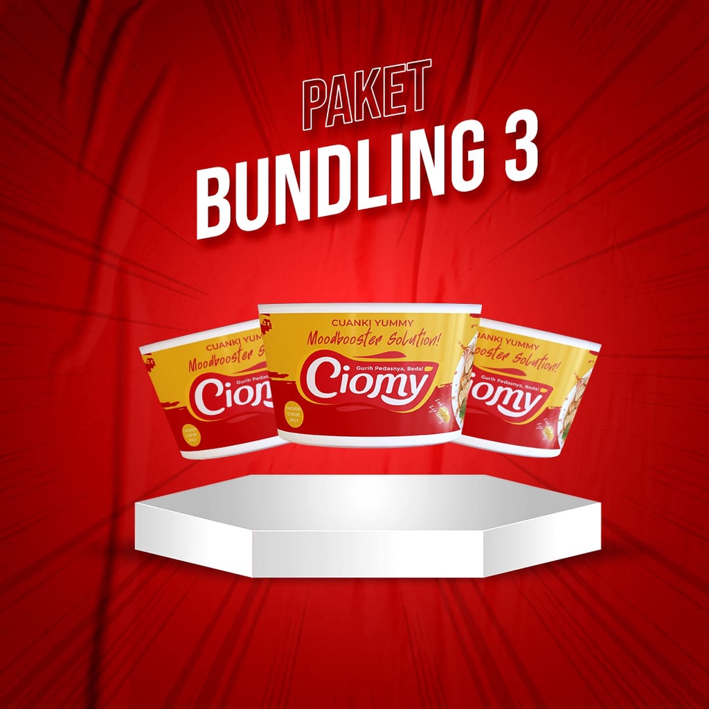 Jual Paket Promo Hemat Bundling 3 Cuanki Cheese Cup Instan Komplit Tahu