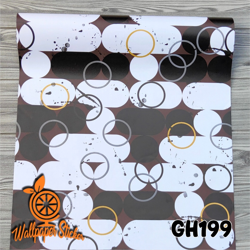 Wallpaper Dinding Wallpaper Sticker Brick Walpaper Stiker Polkadot - Worldhome