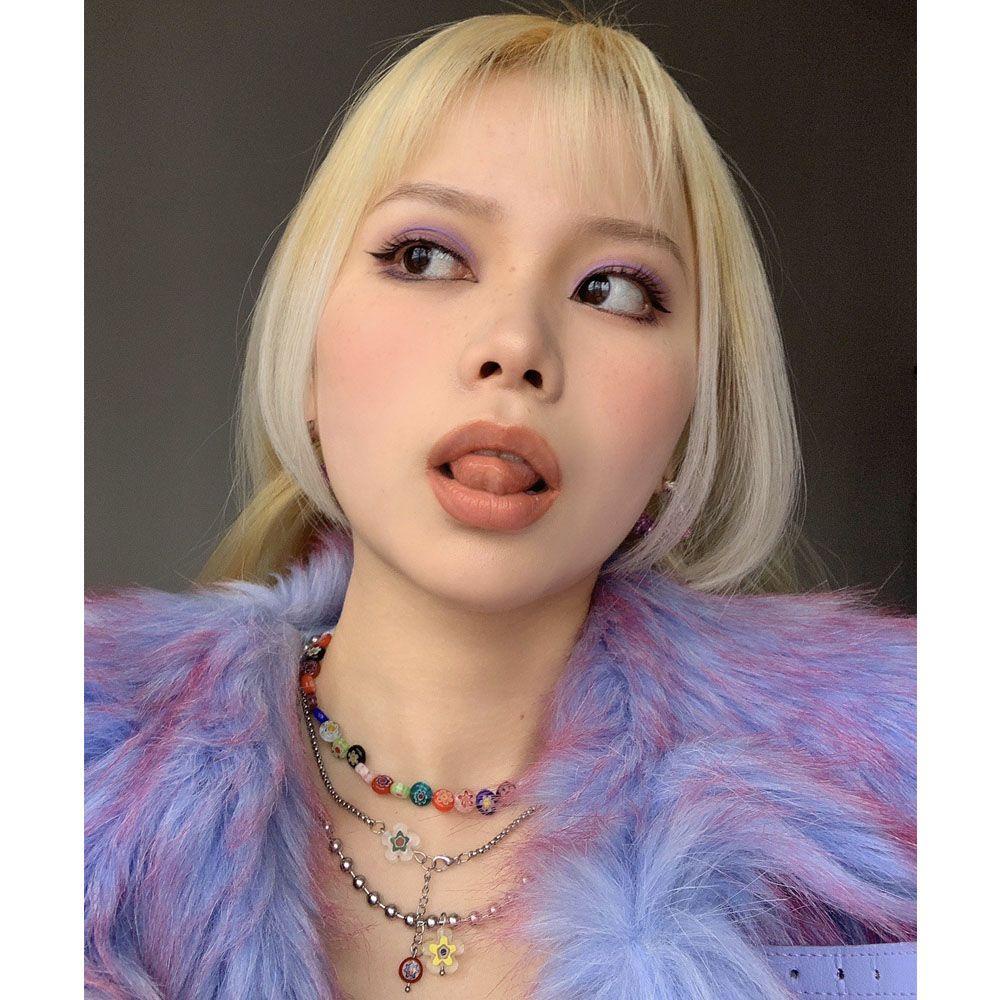 Lily 3Pcs/Set Kalung Set Gaya Baru Setelan Tiga Potong Bahan Titanium Steel Manik-Manik Chork