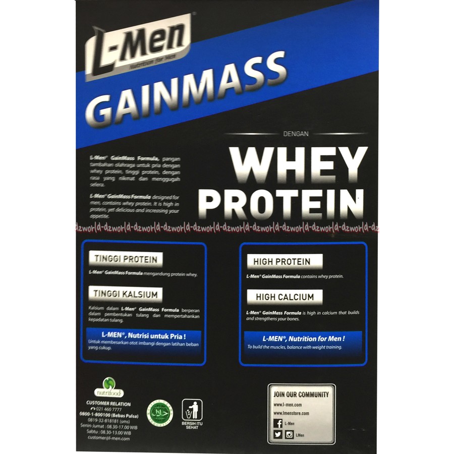 L-men Gainmas 225gr Whey Protein Rasa Banana High Protein Susu lmen Gain Mass Susu Nutrisi Untuk Pria Cowok Agar Lebih Berotot Fitnes L men Bubuk Rasa Pisang 225 Gram