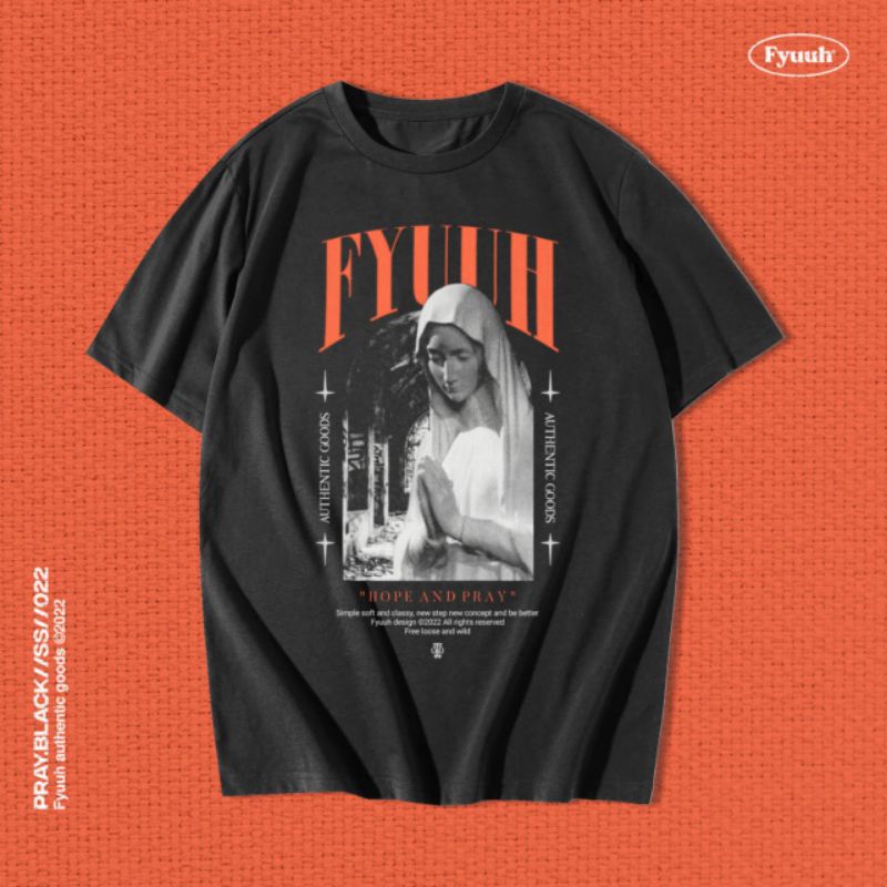 T-SHIRT FYUUH MARIA HOPE AND PRAY KAOS DISTRO OVERSIZE