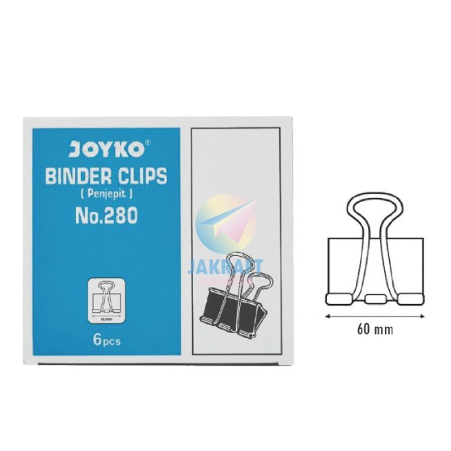 

Binder Joyko Clip Binder Clip 260 Penjepit Klip Kertas Dokumen Date File Jumbo