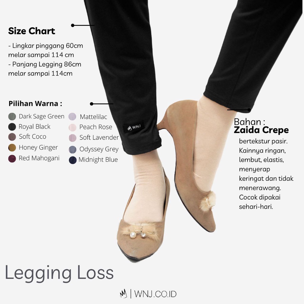 - Legging Polos Legging Loss Stretch Leggings Sport by Wanoja Hijab