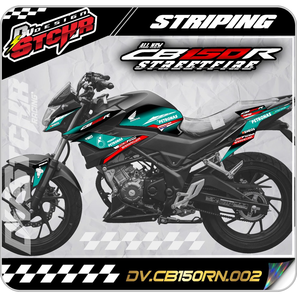 Striping CB150R / CB 150 R All New 2018 2019 Petronas-Sticker Stiker CB 150R NEW DV 02