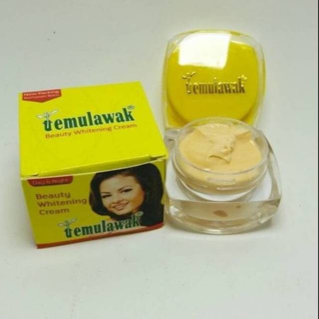 TEMULAWAK BEAUTY WHITENING CREAM ORIGINAL / TM POT KACA GAMBAR CEWEK ORI / KRIM SIANG DAN MALAM