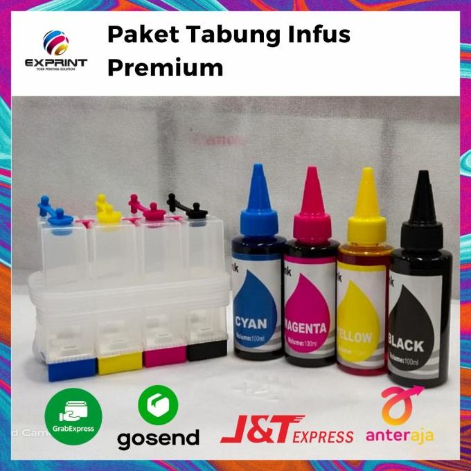 

Ink | Tabung Infus Canon + Tinta Premium 4 Warna