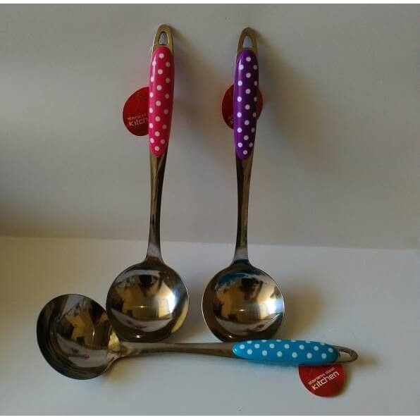 Sendok Sayur Polkadot - Sendok Sup Polkadot - Centong Sayur polkadot - sendok sup polkadot stainless