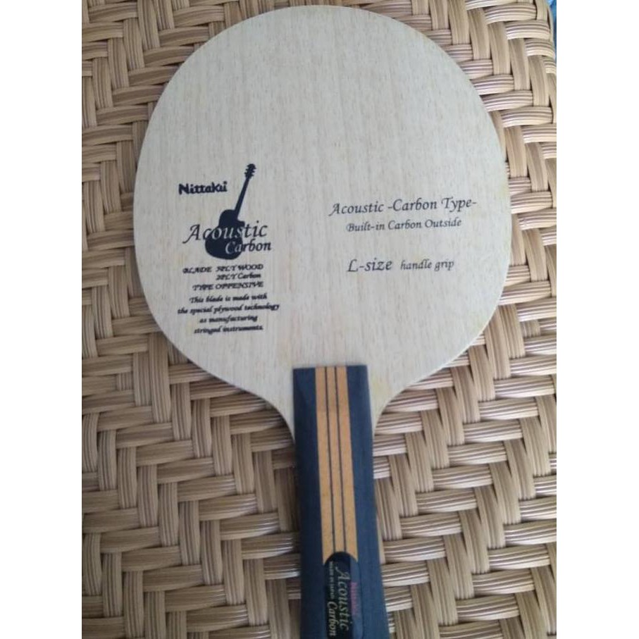 Sale Kayu Pingpong /Tenis Meja Nittaku Acoustic Carbon Terbaru