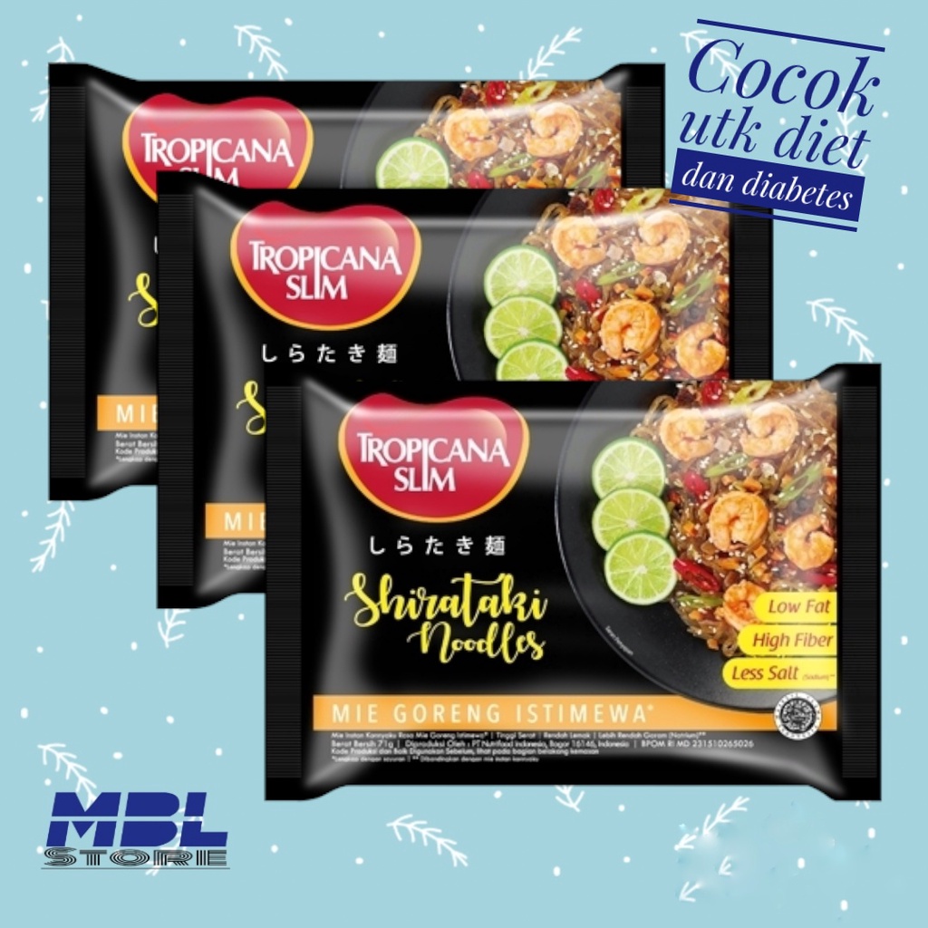 

Tropicana Slim Shirataki Noodle Mie Goreng