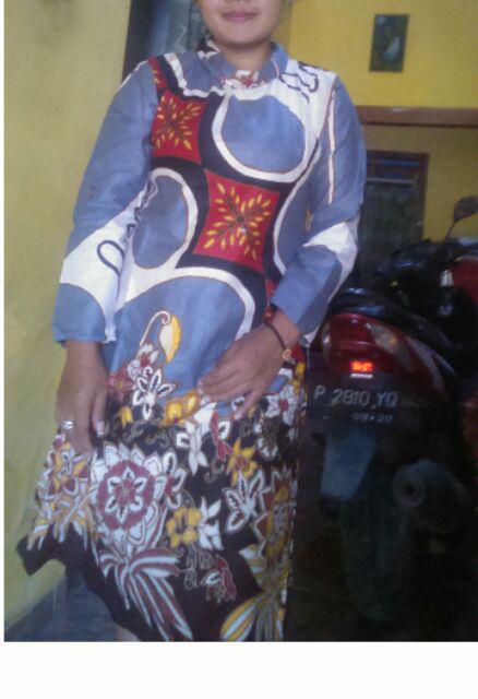 Maura Couple - Sania Ruffle Batik Couple Ori Ndoro Jowi Garansi Termurah Shopee - Batik Solo Modern