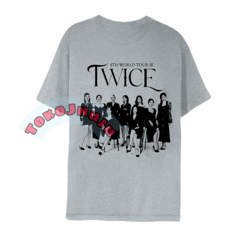 Baju Kaos Twice Dahyun style WORLD TOUR 2022 LOS ANGELES SILUET PHOTO MEMBER