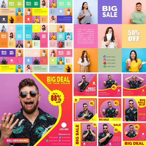 1000 Desain Template Instagram Feed Story Template Carousel Template Grid Instagram Powerpoint