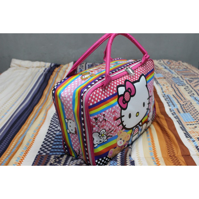 tas baju keluarga anak unik  kotak unik tebal travel mudik DLL