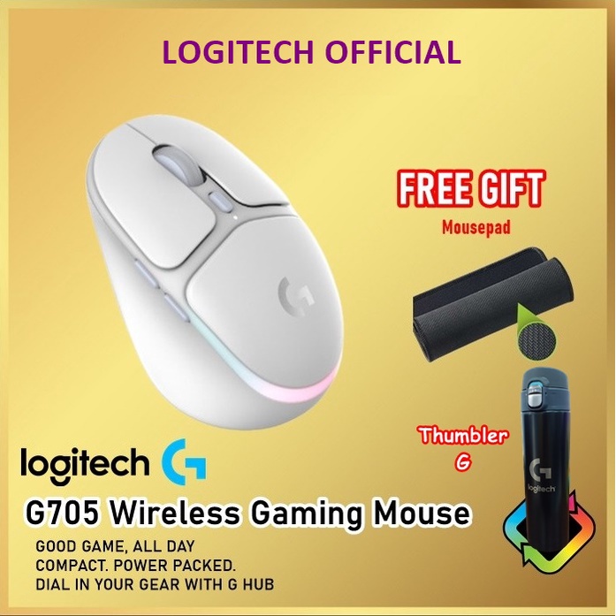 Logitech G705 Aurora Wireless Gaming Mouse Lightspeed Bluetooth G 705