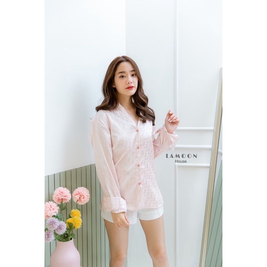 ATASAN LAMOON FASHION KEMEJA LENGAN PANJANG MOTIF D*OR/BAJU FASHION BANGKOK (BJLM16)