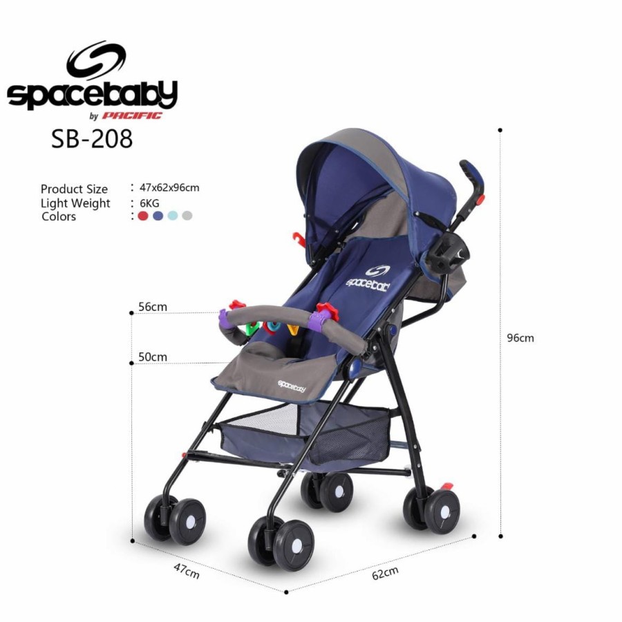 Stroller Spacebaby SB 208 Kereta Bayi Murah Space Baby 208