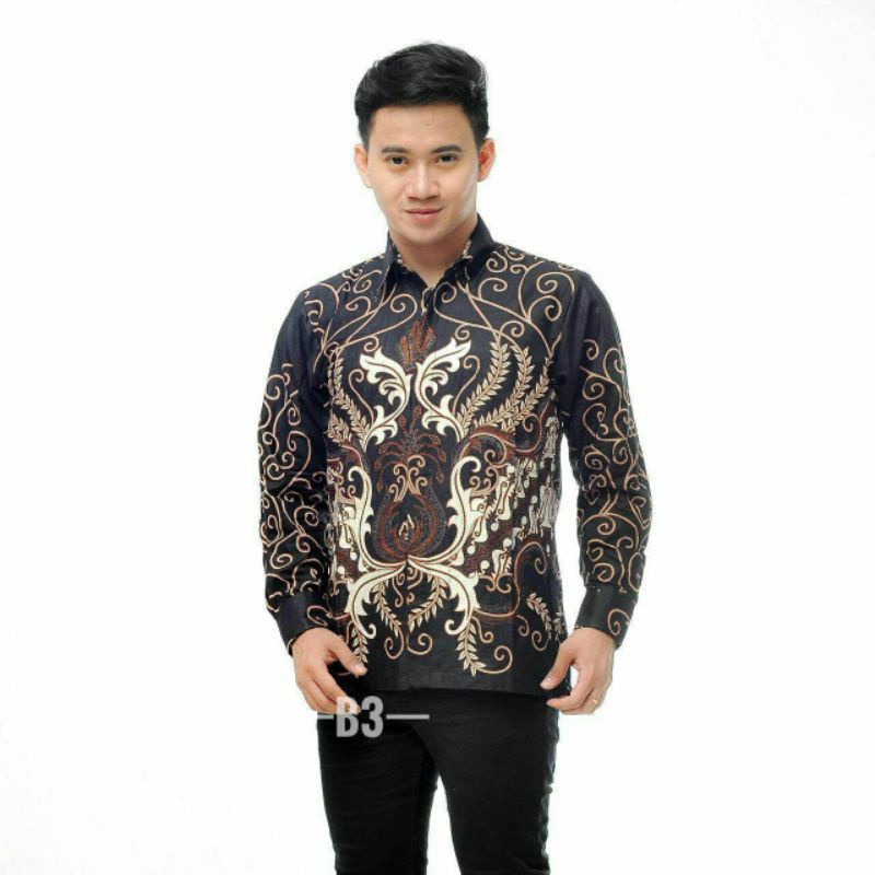 Naga sogan kemeja batik pria nonfuring bahan katun primisima batik motif naga batik solo halus