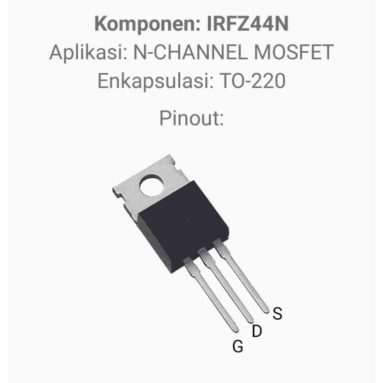 IRFZ44N TO-220 Transistor Mosfet IRFZ44N 55V 49A DIP 3