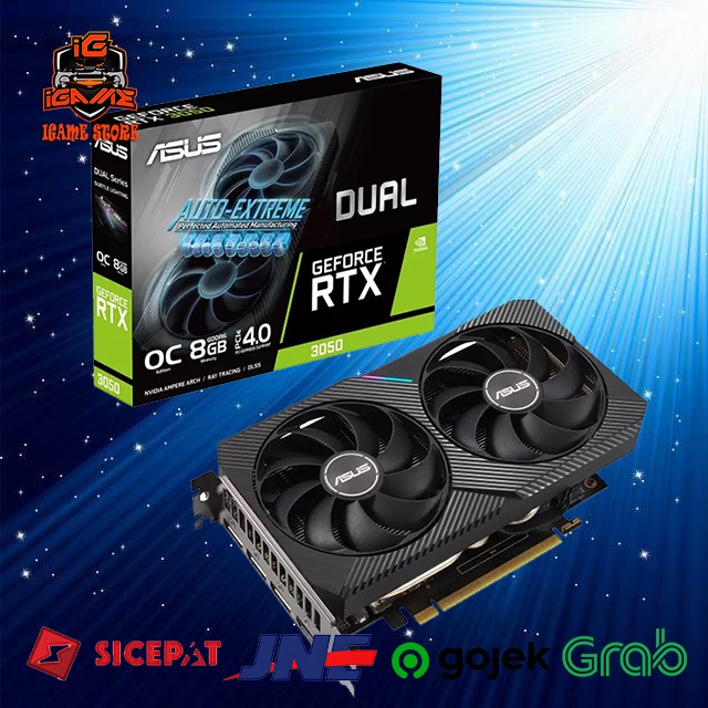 ASUS DUAL RTX 3050 OC EDITION 8GB GDDR6 NAMPOL GAN