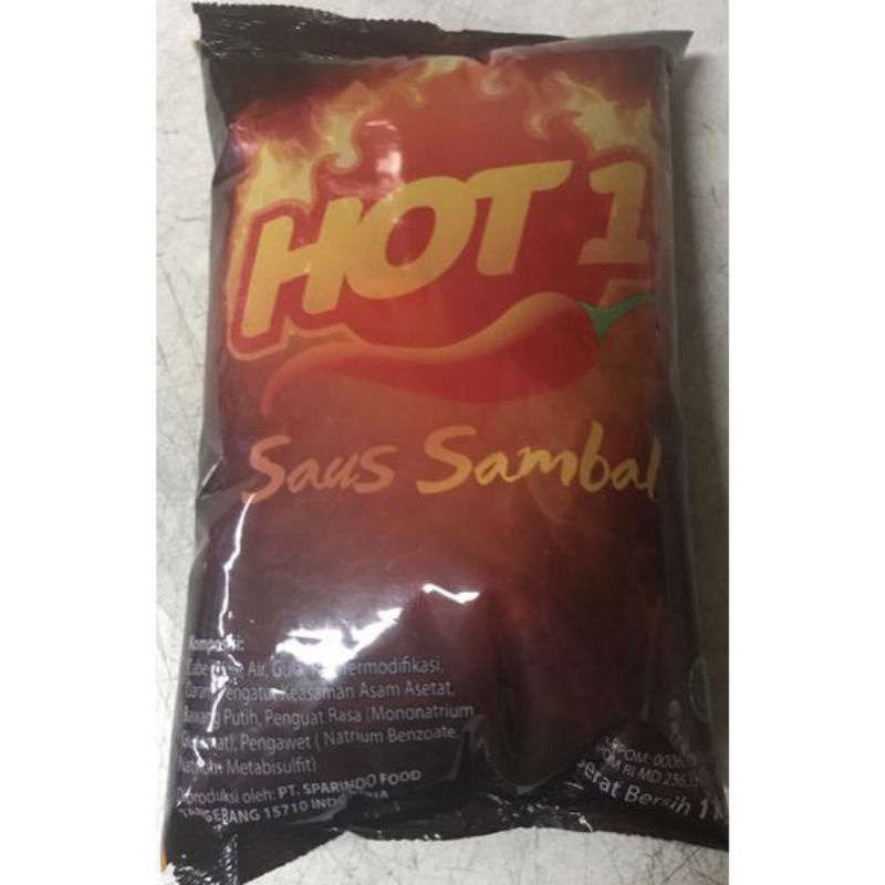 

Hot 1 saos sambel 1kg
