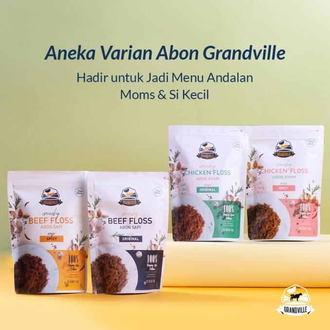 

Cuci Gudang Awal Tahun ABON GRANDVILLE 100gr/ABON SAPI/ABON AYAM/ABON NON MSG Cuci Gudang Awal Tahun